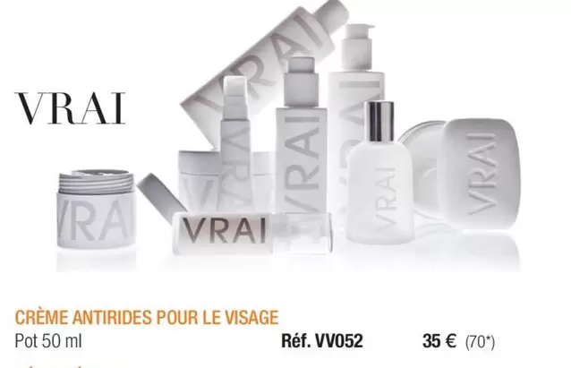 Crème Antirides Pour Le Visage offre à 35€ sur Fragonard