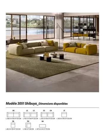 Modele 3051 Shibuya Dimensions Disponibles offre sur Chateau d'Ax