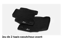 Jeu De 2 Tapis Caoutchouc Avant offre sur Audi