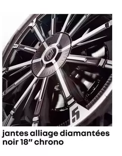 Renault - Jantes Alliage Diamantées Noir 18" Chrono offre sur Renault