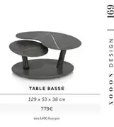 Table Basse offre à 779€ sur Xooon