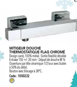 Mitigeur Douche Thermostatique Flag Chromé offre sur SAMSE