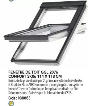 Fenêtre De Toit Ggl 2076 Confort SK06 114 X 118 Cm offre sur SAMSE