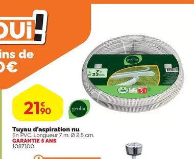 Tuyau D'aspiration Nu offre à 21,9€ sur Weldom