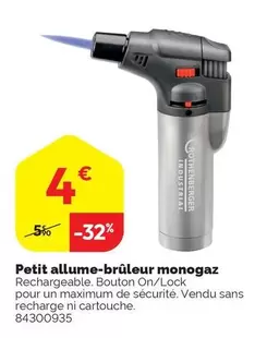 Petit Allume-bruleur Monogaz offre à 4€ sur Weldom