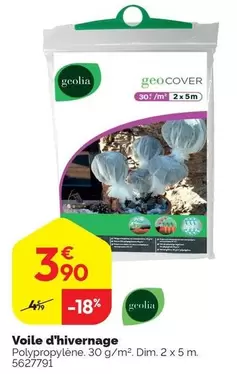 Geolia - Voile D'hivernage offre à 3,9€ sur Weldom