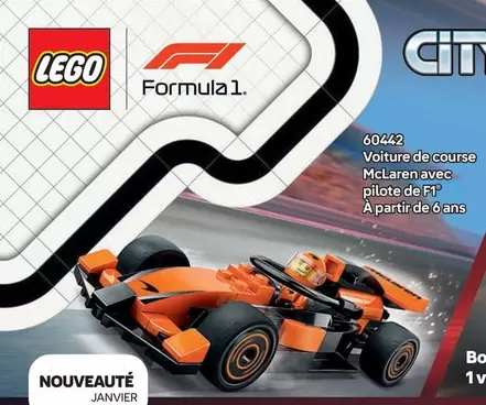 LEGO - Voiture De Course Mclaren Avec Pilote De Fl offre sur LEGO