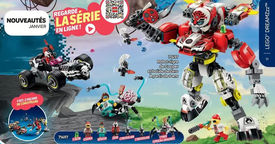 Robot-tigre De Cooper Et Bolide De Zero offre sur LEGO