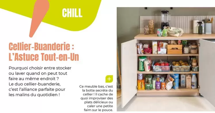 Cellier-Buanderie: L'Astuce Tout-En-Un offre sur SoCoo'c