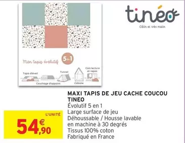 Maxi Tapis De Jeu Cache Coucou offre à 54,9€ sur Intermarché Hyper