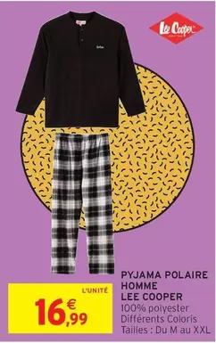 Cooper - Pyjama Polaire Homme offre à 16,99€ sur Intermarché Hyper