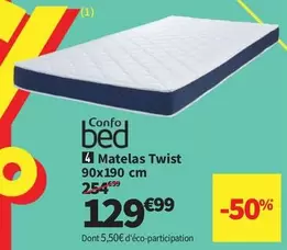 Matelas Twist offre à 129,99€ sur Conforama