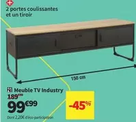 Meuble Tv Industry offre à 99,99€ sur Conforama