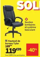 Fauteuil De Bureau Tyler offre à 119,99€ sur Conforama