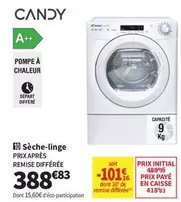 Candy - Sèche-linge offre à 388,83€ sur Conforama