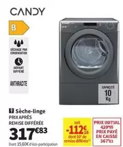 Candy - Sèche-linge Prix Après Remise Differée offre à 317,83€ sur Conforama