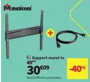 Meliconi - Support Mural Tv offre à 30,09€ sur Conforama