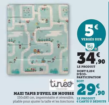 Tineo - Maxi Tapis D'eveil En Mousse offre à 34,9€ sur Hyper U