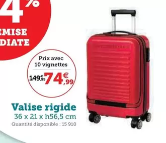 Valise Rigide offre à 74,99€ sur Hyper U