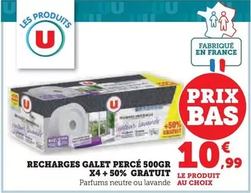 U - Recharges Galet Perce offre à 10,99€ sur Hyper U