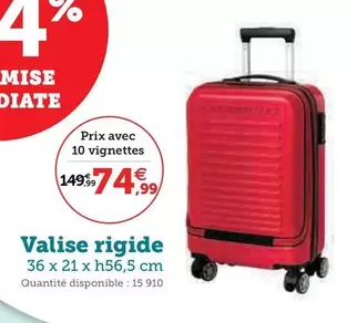 Valise Rigide offre à 74,99€ sur Super U