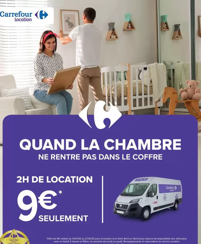 Carrefour - Quand La Chambre offre à 9€ sur Carrefour Contact