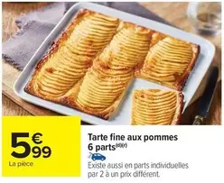 Tarte Fine Aux Pommes 6 Parts offre à 5,99€ sur Carrefour Contact