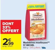 St michel - Madeleines Moelleuses offre à 2,99€ sur Carrefour Contact