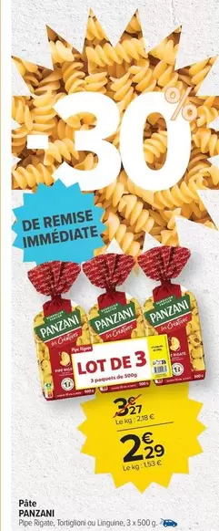 Panzani - Pâtes offre à 2,29€ sur Carrefour Contact