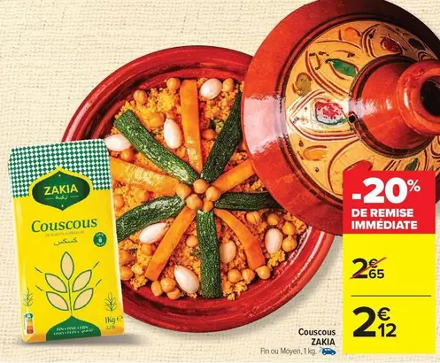 Zakia - Couscous offre à 2,12€ sur Carrefour Contact