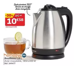 Homday - Bouilloire 1,8 L offre à 10,58€ sur Gifi