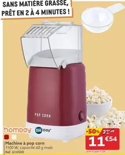 Homday - Machine À Pop Corn offre à 11,54€ sur Gifi