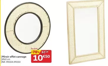 Miroir Effet Cannage offre à 10,5€ sur Gifi