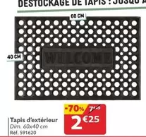 Dim - Tapis D'extérieur offre à 2,25€ sur Gifi