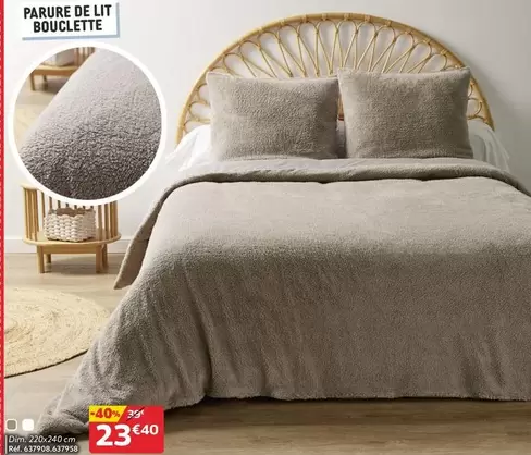 Dim - Parure De Lit Bouclette offre à 23,4€ sur Gifi