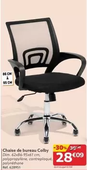 Dim - Chaise De Bureau Colby offre à 28,09€ sur Gifi