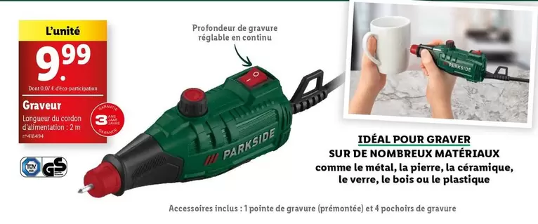 Parkside - Graveur offre à 9,99€ sur Lidl