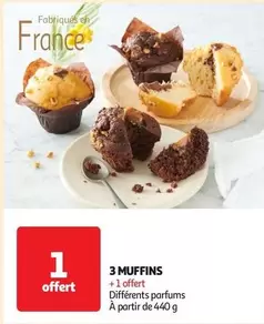 3 Muffins offre sur Auchan Hypermarché