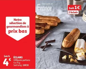 Éclairs offre à 1€ sur Auchan Hypermarché