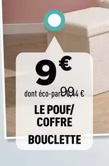 Coffre Bouclette offre à 9€ sur Centrakor