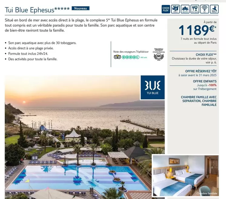 Tui Blue Ephesus offre à 1189€ sur TUI
