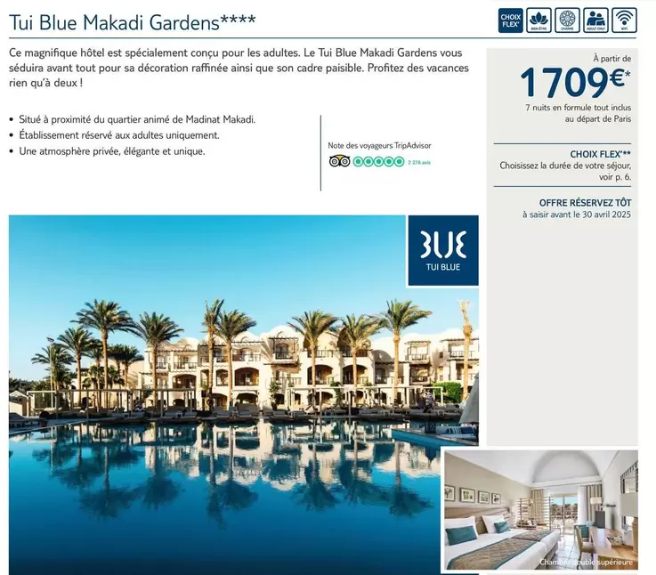 Tui Blue Makadi Gardens offre à 1709€ sur TUI