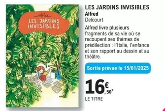 Les Jardins Invisibles offre à 16,5€ sur E.Leclerc Espace Culturel