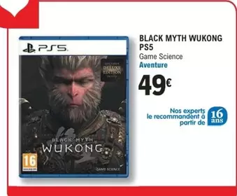 Deluxe - Black Myth Wukong Ps5 offre à 49€ sur E.Leclerc Espace Culturel