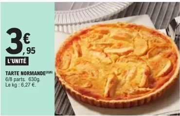 Tarte Normande offre à 3,95€ sur E.Leclerc