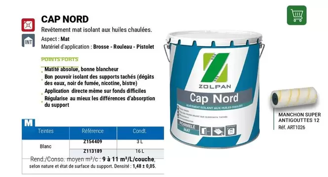 Zolpan - Cap Nord offre sur Zolpan