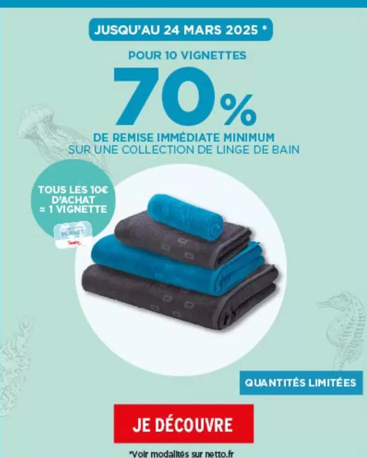 Mars - Sur Une Collection De Linge De Bain offre sur Netto