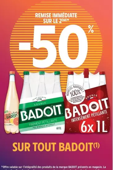 Badoit - Sur Tout offre sur Intermarché Express