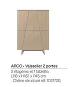 Arco Vaisselier 2 Portes  offre sur Gautier