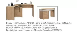 Bureau Rotatif Illusion  offre sur Gautier